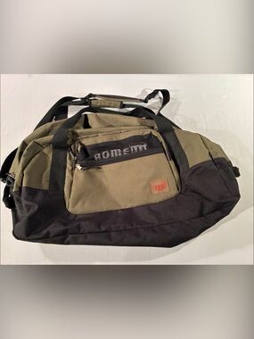 Olive Green and Black Weekend Duffel Bag by Unknown Brand